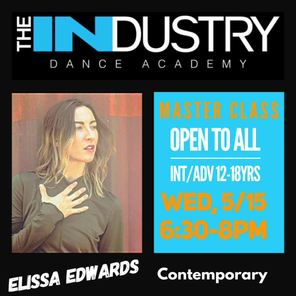 May 15th-6:30-8pm Contemporary with Elissa Edwards $25