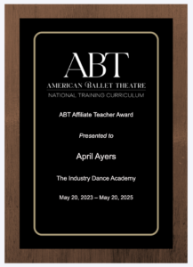 April ABT award